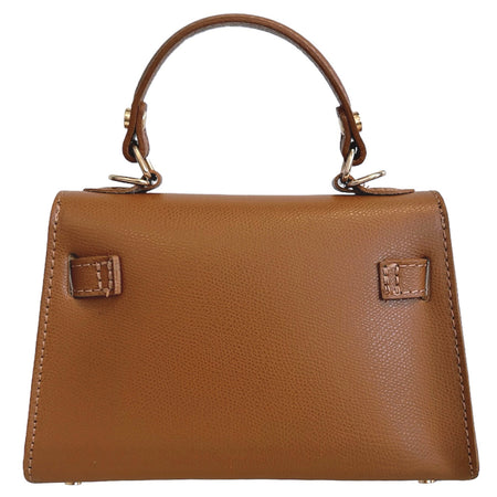 Modarno Borsetta donna "Kelly" in vera pelle Saffiano  21x8x14 cm