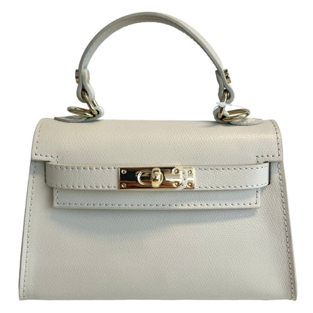 Modarno Borsetta donna "Kelly" in vera pelle Saffiano  21x8x14 cm