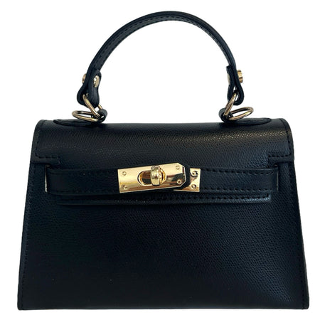 Modarno Borsetta donna "Kelly" in vera pelle Saffiano  21x8x14 cm