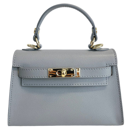 Modarno Borsetta donna "Kelly" in vera pelle Saffiano  21x8x14 cm
