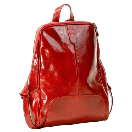 Modarno Zano in cuoio medio con zipper 30x8x21 cm