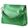 Modarno Borsa donna a tracolla/mano con manico intrecciato 31x13x24 cm