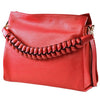 Modarno Borsa donna a tracolla/mano con manico intrecciato 31x13x24 cm