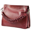 Modarno Borsa donna a tracolla/mano con manico intrecciato 31x13x24 cm