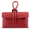 Modarno Borsetta Pochetta Gancio ad Anello in vera pelle 24x7x13 cm