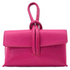 Modarno Borsetta Pochetta Gancio ad Anello in vera pelle 24x7x13 cm