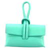Modarno Borsetta Pochetta Gancio ad Anello in vera pelle 24x7x13 cm