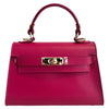 Modarno Borsetta donna Kelly in vera pelle Saffiano  21x8x14 cm