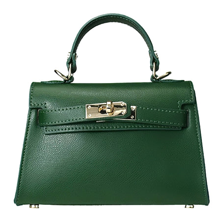 Modarno Borsetta donna "Kelly" in vera pelle Saffiano  21x8x14 cm