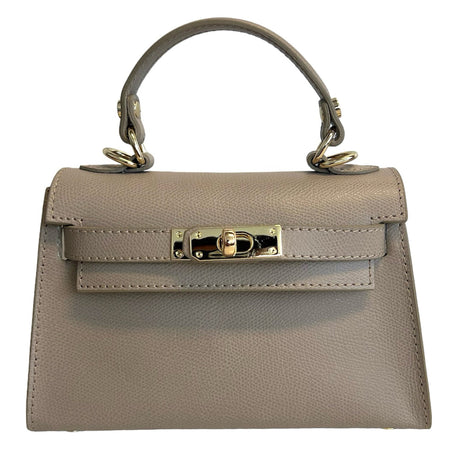 Modarno Borsetta donna "Kelly" in vera pelle Saffiano  21x8x14 cm
