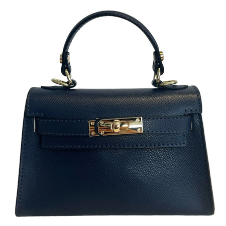 Modarno Borsetta donna "Kelly" in vera pelle Saffiano  21x8x14 cm