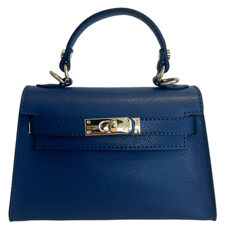 Modarno Borsetta donna "Kelly" in vera pelle Saffiano  21x8x14 cm