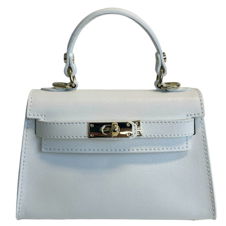 Modarno Borsetta donna "Kelly" in vera pelle Saffiano  21x8x14 cm