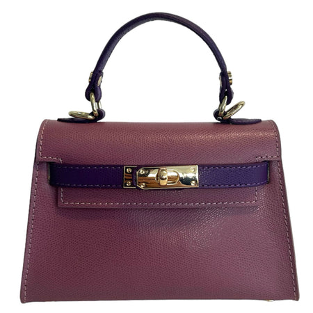 Modarno Borsetta donna "Kelly" in vera pelle Saffiano  21x8x14 cm