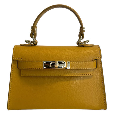 Modarno Borsetta donna "Kelly" in vera pelle Saffiano  21x8x14 cm