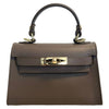 Modarno Borsetta donna Kelly in vera pelle Saffiano  21x8x14 cm