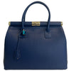 Modarno Handbag Borsa Donna a Mano Pelle con Tracolla Bauletto 35x28x16 cm