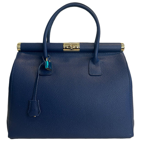 Modarno Handbag Borsa Donna a Mano Pelle con Tracolla Bauletto 35x28x16 cm