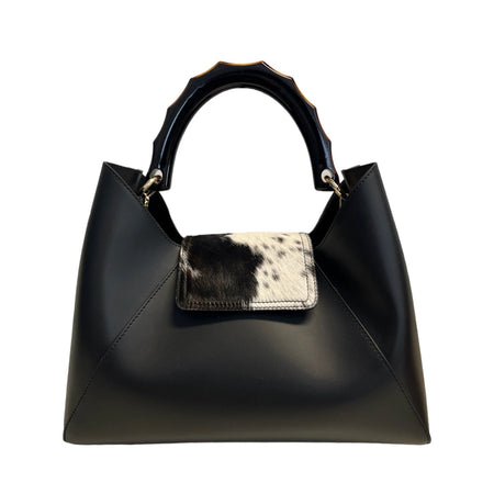 Modarno Borsa a mano in Pelle con pattina in Cavallino "Chloe"