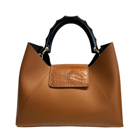 Modarno Borsa a mano in Pelle con pattina in Cavallino "Chloe"