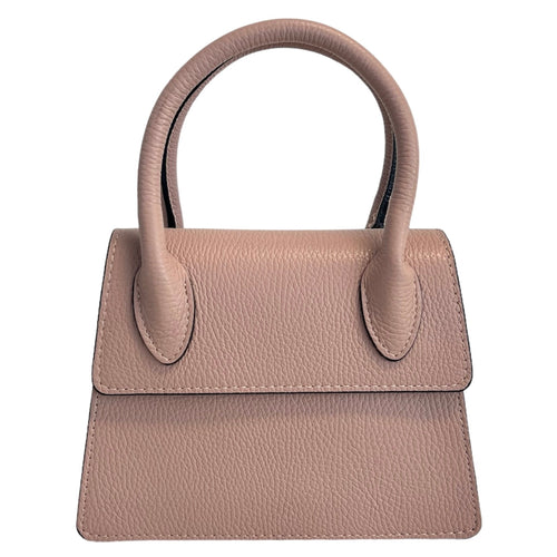 Modarno Borsetta donna trapezio in vera pelle dollaro 21x8x16 cm