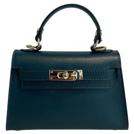 Modarno Borsetta donna "Kelly" in vera pelle Saffiano  21x8x14 cm