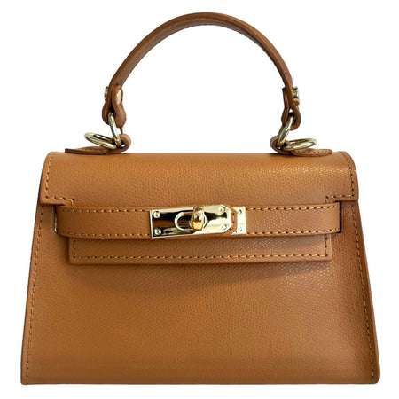 Modarno Borsetta donna "Kelly" in vera pelle Saffiano  21x8x14 cm