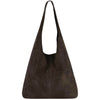 Modarno Borsa a tracolla da donna in pelle scamosciata pochette, borsa a tracolla, shopper, da donna, in vera pelle