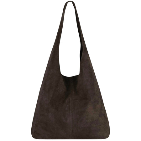 Modarno Borsa a tracolla da donna in pelle scamosciata pochette, borsa a tracolla, shopper, da donna, in vera pelle