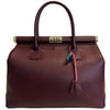 Modarno Handbag Borsa Donna a Mano Pelle con Tracolla Bauletto 35x28x16 cm