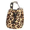 Modarno Borsetta a secchiello con dettagli circolari Cavallino 17x16x20cm