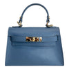 Modarno Borsetta donna Kelly in vera pelle Saffiano  21x8x14 cm