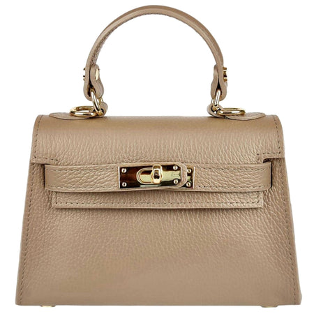 Modarno Borsetta donna "Kelly" in vera pelle Dollaro  21x8x14 cm