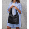 Modarno Borsa Hobo a spalla in Vera Pelle Dollaro Made In Italy 38x16x28 cm