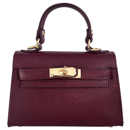 Modarno Borsetta donna "Kelly" in vera pelle Dollaro  21x8x14 cm