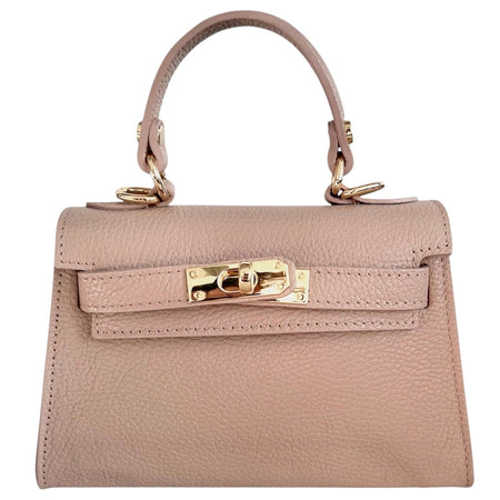 Modarno Borsetta donna "Kelly" in vera pelle Dollaro  21x8x14 cm