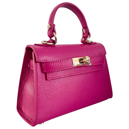 Modarno Borsetta donna "Kelly" in vera pelle Dollaro  21x8x14 cm