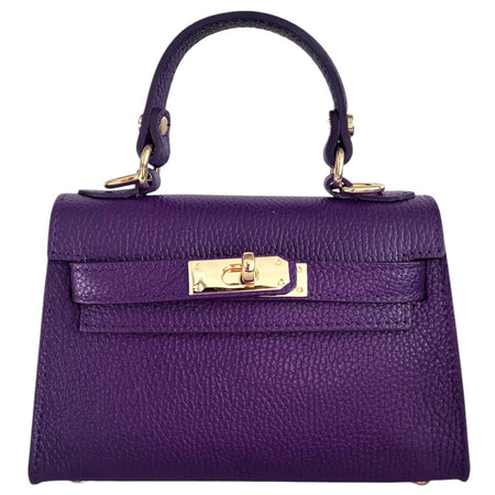 Modarno Borsetta donna "Kelly" in vera pelle Dollaro  21x8x14 cm