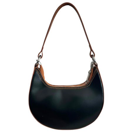 Modarno Borsetta Donna a mano con manico removibile in Vera Pelle di Vacchetta 21x5x12 cm