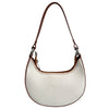 Modarno Borsetta Donna a mano con manico removibile in Vera Pelle di Vacchetta 21x5x12 cm