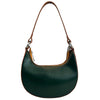 Modarno Borsetta Donna a mano con manico removibile in Vera Pelle di Vacchetta 21x5x12 cm