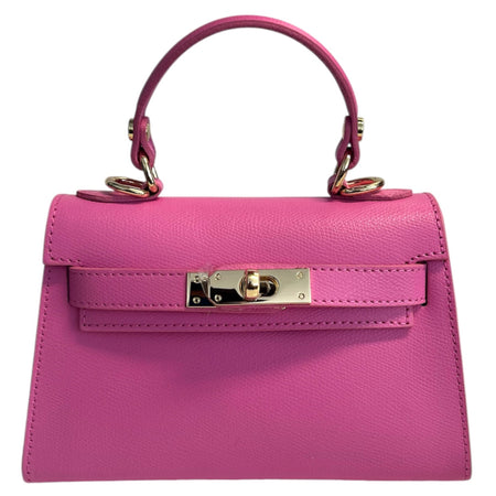 Modarno Borsetta donna "Kelly" in vera pelle Saffiano  21x8x14 cm