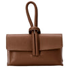 Modarno Borsetta Pochetta Gancio ad Anello in vera pelle 24x7x13 cm