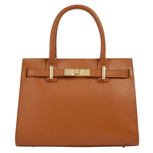 Modarno Borsa a mano e a tracolla Gina  in vera pelle 28x14x20cm