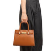 Modarno Borsa a mano e a tracolla Gina  in vera pelle 28x14x20cm