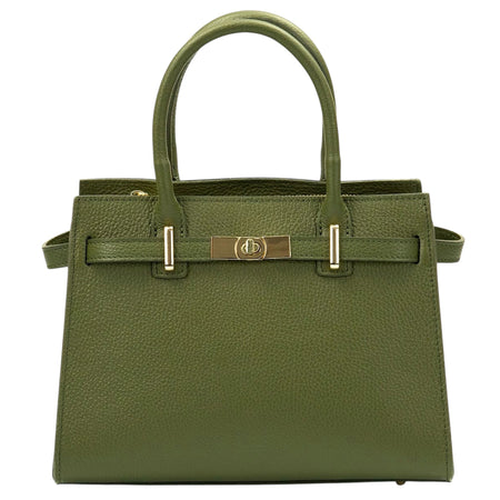 Modarno Borsa a mano e a tracolla "Gina"  in vera pelle 28x14x20cm