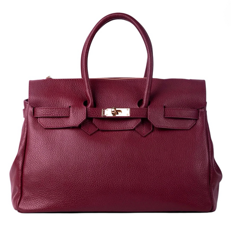 Modarno Borsa Birk a Mano in vera Pelle 40x17x28 cm