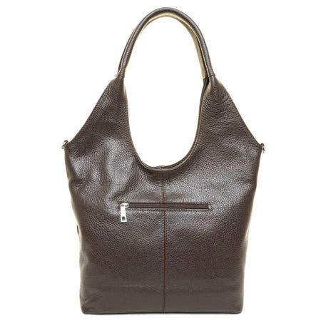 Modarno Borsa donna Shopper a spalla/tracolla in vera pelle camoscio 30x11x30 cm