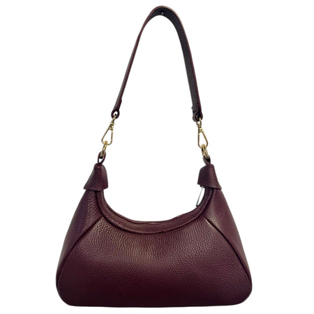 Modarno Borsetta a mano/tracolla BIBI in vera pelle 26x8x13cm