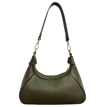 Modarno Borsetta a mano/tracolla BIBI in vera pelle 26x8x13cm